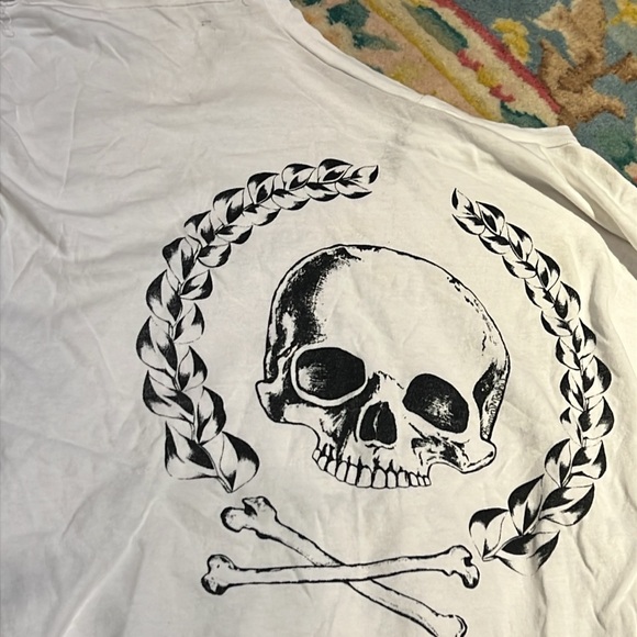 Lauren Moshi kids skull long sleeve t-shirt! size 10! - Picture 13 of 15